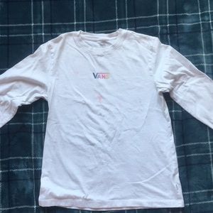 White Vans long sleeve.
